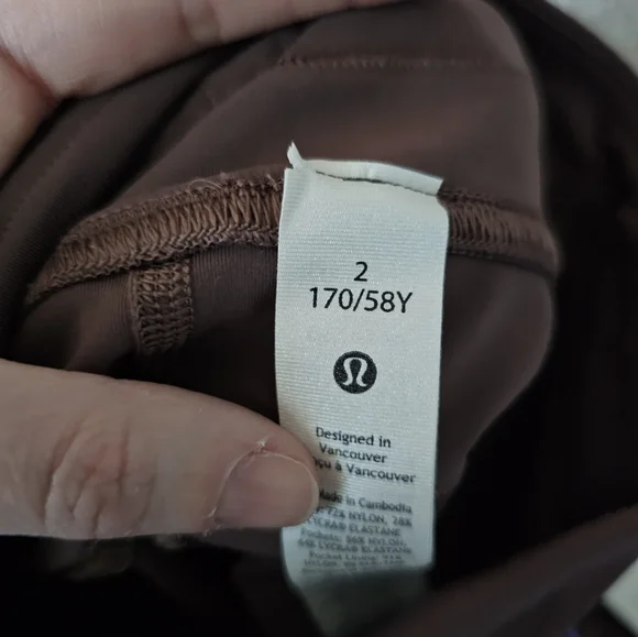 Lululemon Outdoor Research Brown Shorts with Purple Accents - Picture 2 of 2